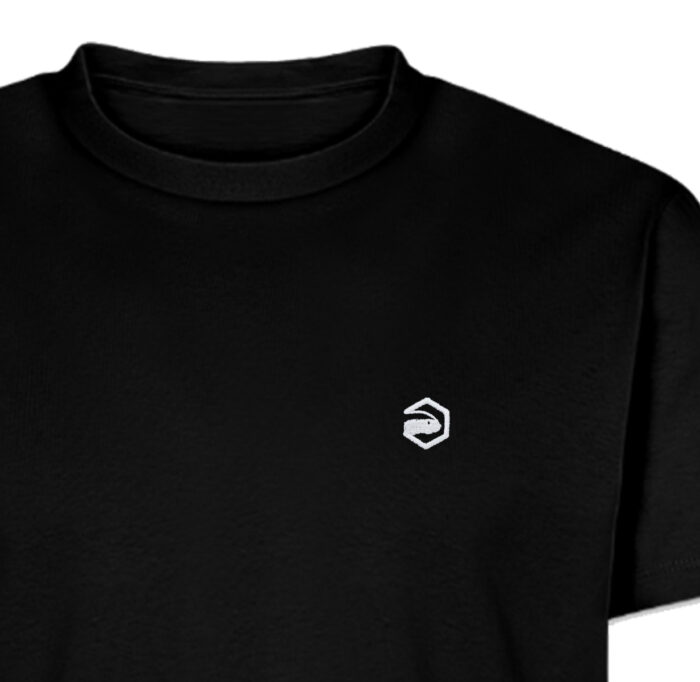 HD Oversized Heavy T-Shirt mit Stick schwarz – Bild 2
