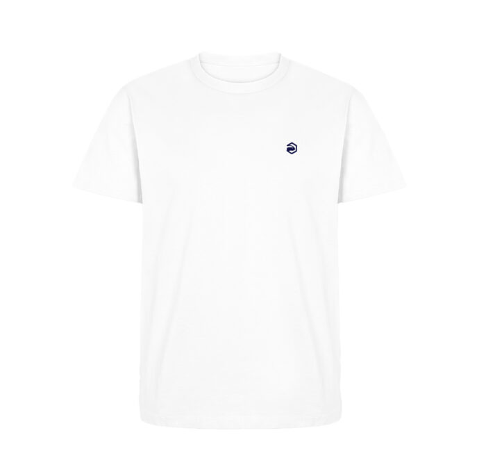 HD Oversized Heavy T-Shirt mit Stick weiß